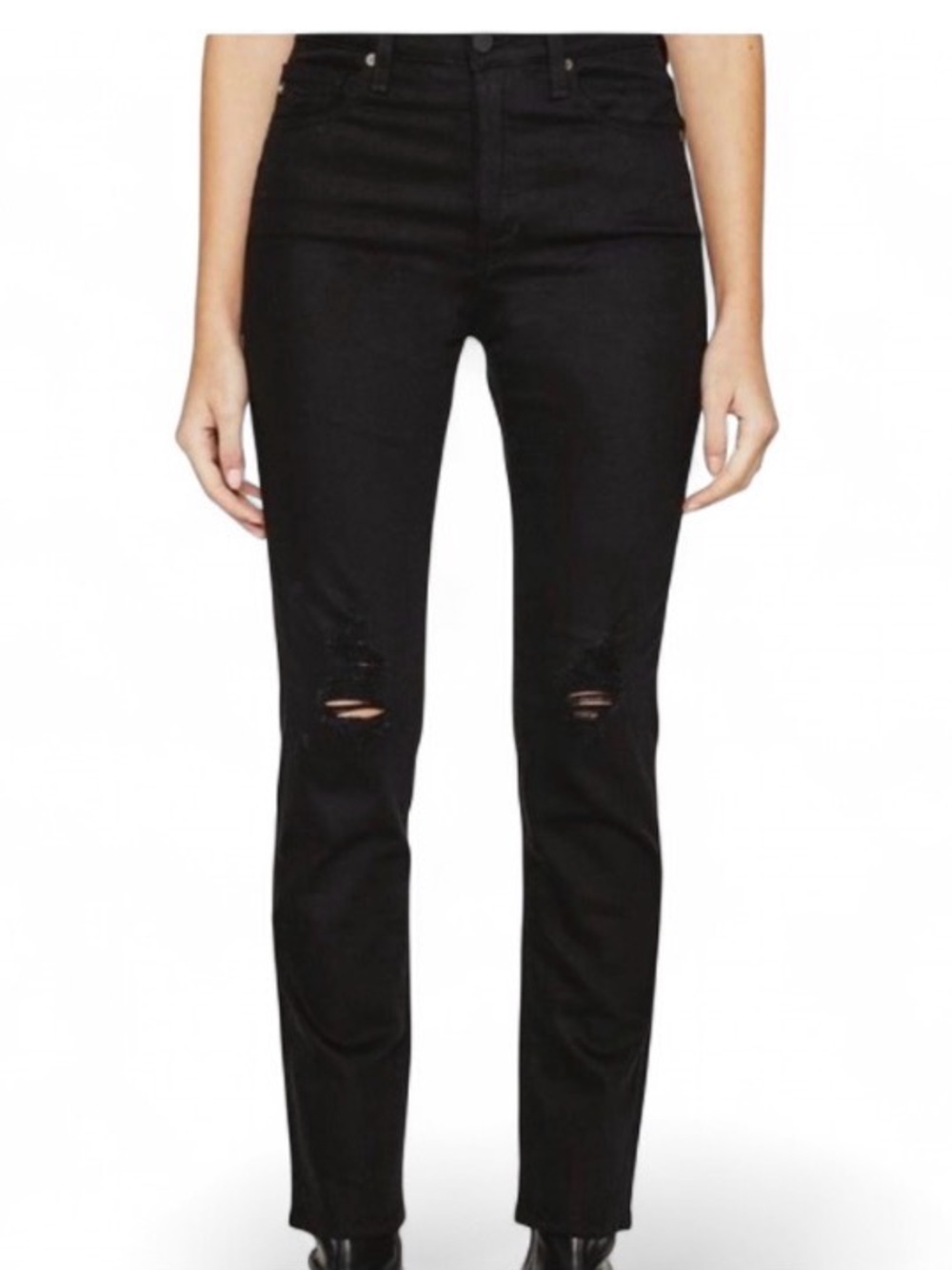 AG Adriano Goldschmied Alexis High Rise Vintage Slim Jeans 27 Black NWT